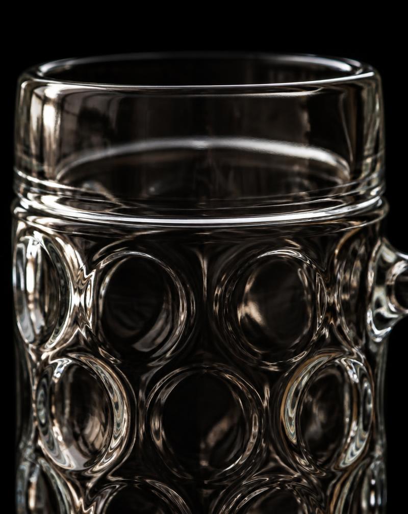 Stein Valdiviano de cristal grueso con relieve de círculos
